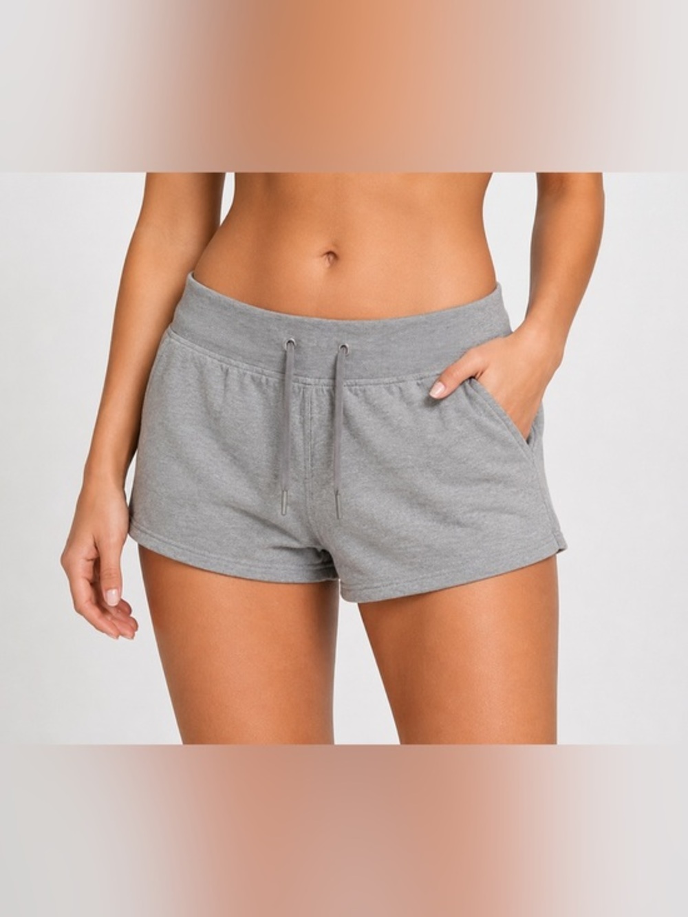 Lululemon Gray Lounge Shorts Women’s Size 10 Drawstring Athletic Casual